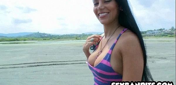  07 Fucking hot ass latina at the beach 1